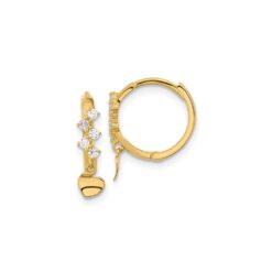 gold huggie earrings for young girls