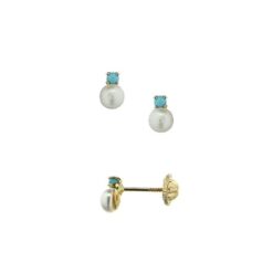 Sterling Silver Screw-Back White Pearl Childrens Earrings – Carriage  Boutique