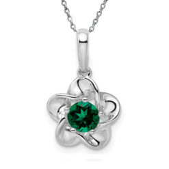 Emerald Flower Necklace