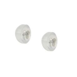 Sterling Silver Push In-Screw Out Universal Threaded Earring Backs