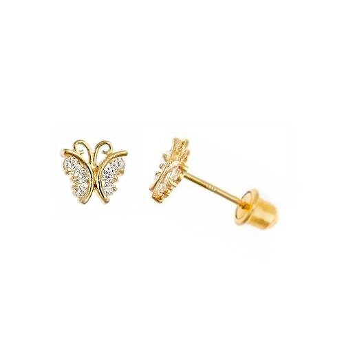 14K Gold Threaded Safety Earring Backs for Baby or Toddler Earrings –  Everyday Elegance Jewelry