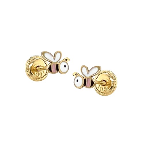 Sterling Silver Enamel & Genuine Garnet Cupcake Children's Earrings Sterling Silver Enamel & Genuine Garnet Cupcake Children's Earrings