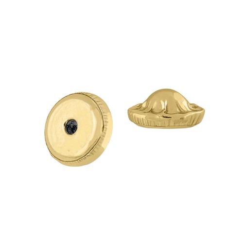 Earring Back, Yellow Gold (single)