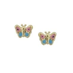 18k butterfly earrings