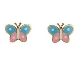 18k butterfly earrings