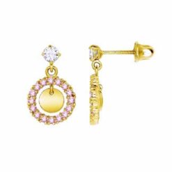 screw on back gold earring for children