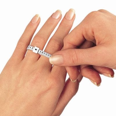 Children Gold Or Silver All Around Faceted Heart Ring (5 Sizes 1/2-4) –  Loveivy.com