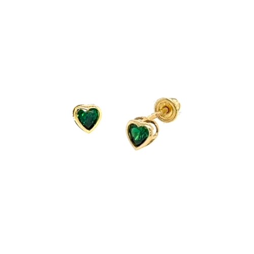 14kt Gold Diamond Earrings for Baby and Girls with Screw Backs | Jewelry Vine